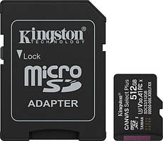 Карта пам`яті Kingston 32Gb, micro SD, Class 10, Canvas Select Plus