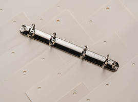 Затискачі для блокнотів канцелярські універсальні. Колір "Срібло", 210х20мм. Кільце 30мм