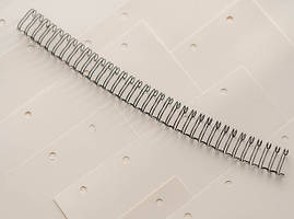 Обтиск для блокнотів з роз'ємними ланками. Колір Чорний. 290х14мм