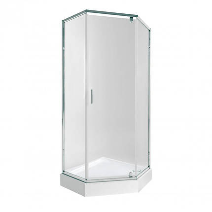Набір Qtap душова кабіна Scorpio CRM10995-AC6 Clear 2120x900x900 мм + піддон Diamond 309912 90x90x12 см, фото 1