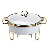 Марміт для супів 2 літри настільний круглий з підігрівом мармітниця перших страв, фото 3