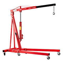 Кран-знімач двигуна гідравлічний підкатний 2 т (комплект з двох частин) INTERTOOL GT0808