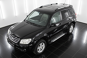 Бокові пороги Line-тип (2 шт., алюмін. профілю.) для Chery Tiggo 1 2005-2016 рр