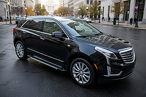 Бокові пороги RedLine V1 (2 шт., алюміній) для Cadillac XT5 2016- рр