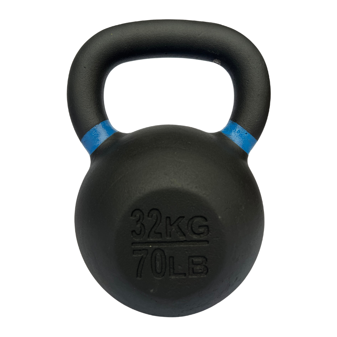 Чавунна гиря WCGPRO 32 кг для силових тренувань, чорна