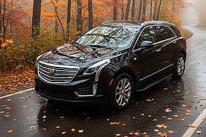 Бокові пороги Bosphore Black (2 шт., алюміній) для Cadillac XT5 2016- рр