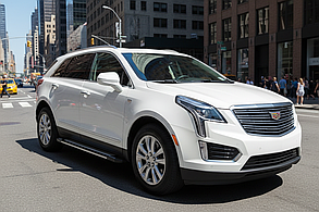 Бокові пороги Rainbow (2 шт., алюміній) для Cadillac XT5 2016- рр