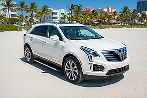 Бокові пороги Maya V1 (2 шт., алюміній) для Cadillac XT5 2016- рр