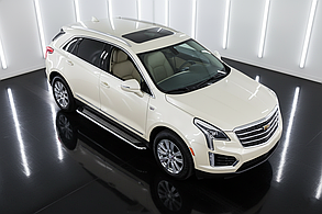 Бокові пороги Maydos V2 (2 шт., алюміній -2025 нерж) для Cadillac XT5 2016- рр