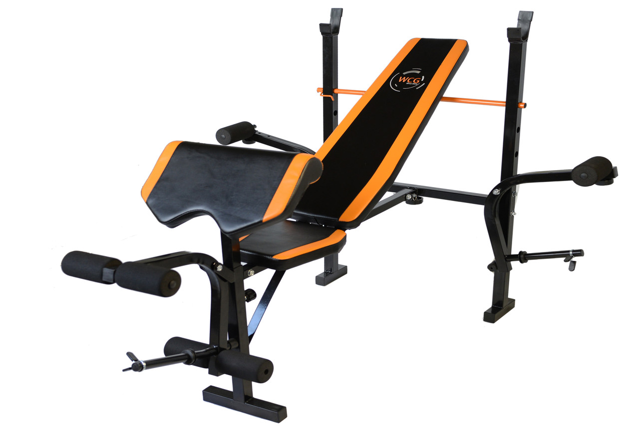 Лава для жиму WCGPRO 0055 з приставкою Скотта, чорна, сталева