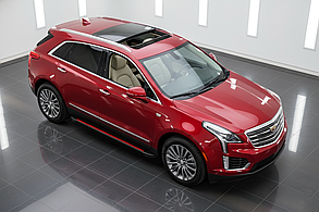 Бокові пороги Maya Red (2 шт., алюміній) для Cadillac XT5 2016- рр