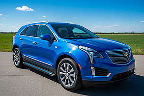 Бокові пороги Maya Blue (2 шт., алюміній) для Cadillac XT5 2016- рр