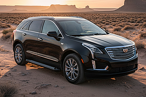 Бокові пороги New Vision Black (2 шт., алюміній) для Cadillac XT5 2016- рр