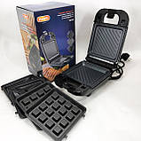 Електрогриль притискний ребристий Magio, Контактний гриль для кафе, Гриль притискний хороший WX-77, фото 6