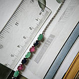 Срібний браслет Proba з натуральним рубіном, вага виробу 4,4 г (2190851) 1720 розмір, фото 2