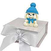 Шоколадна фігурка "Зайчик у блакитній шапочці"