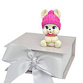 Шоколадна фігурка "Зайчик у рожевій шапочці З КШКАМ"