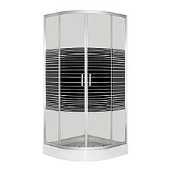 Душова кабіна INSANA Geja Black Line (RC) 90х90х205 мілкий піддон ( А0059251 )