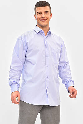 Сорочка чоловіча однотонна бузкового кольору р.40 208276T Безкоштовна доставка