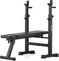 Лавка зі стійками для тренувань зі штангою Gymtek XL700 складана