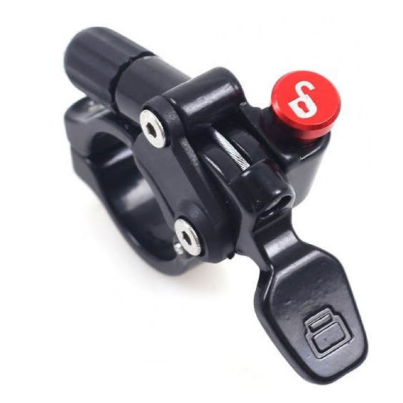 Манетка локаут, lock out для вилок чорний/червоний (03358), фото 1