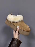 Ботинки UGG UGG TAZELLE PLATFORM CHESTNUT premium зимові Ботинки UGG