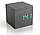 Годинник-будильник-термометр зелені цифри "Дерев'яний куб" 3 кольори корпусу, фото 4