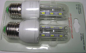 Лампа Epistar E27 форма 2U 5wt 12led холодний, на блестере