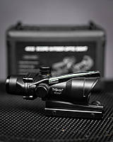 Приціл оптичний ACOG Trijicon 4×32 призматичний з волоконною підсвіткою на АК/М4 ВТ6936 ТМ