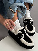 Miu Loafers Winter Black