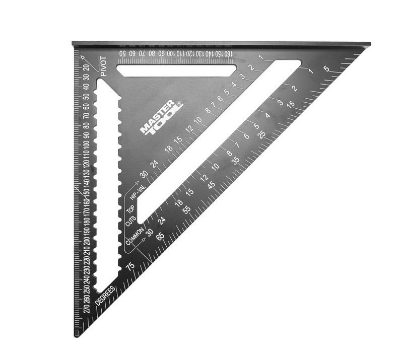 Угольник плотника MASTERTOOL SWANSON 300 мм алюминиевый 30-3519 D3-2026, фото 1