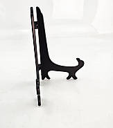 Пластикова підставка для тарілок складна, 17.5 × 12 × 16.5 см (чорна), фото 2