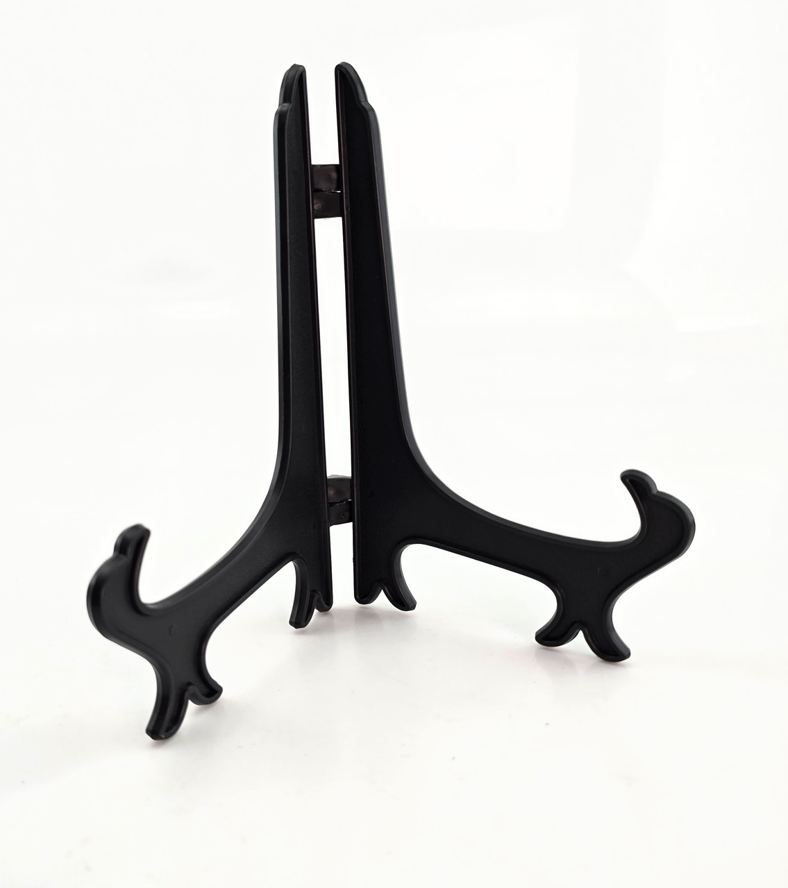 Пластикова підставка для тарілок складна, 17.5 × 12 × 16.5 см (чорна), фото 1