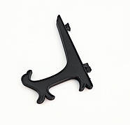 Пластикова підставка для тарілок складна, 17.5 × 12 × 16.5 см (чорна), фото 4