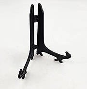 Пластикова підставка для тарілок складна, 17.5 × 12 × 16.5 см (чорна), фото 5