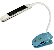 Лампа настільна Yajia акумуляторна із затискачем і сонячним зарядом