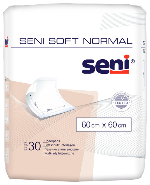 Гігієнічні пелюшки SENI SOFT NORMAL 60x60 см 30 шт.