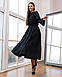 Вільне універсальне вечірнє плаття відкритою спинкою, чорне, фото 3