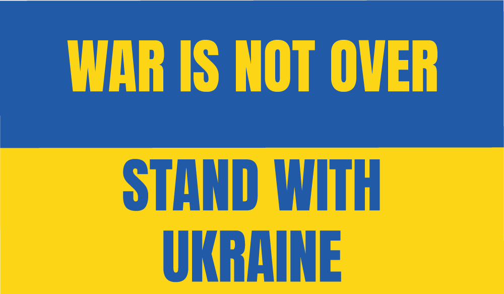 Прапор «War is not over. Stand with Ukraine», фото 1