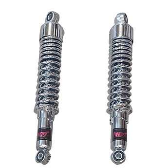 Амортизатор NDT 340 мм задні Дельта, Альфа, Актив сріблястий короткий стакан регульовані