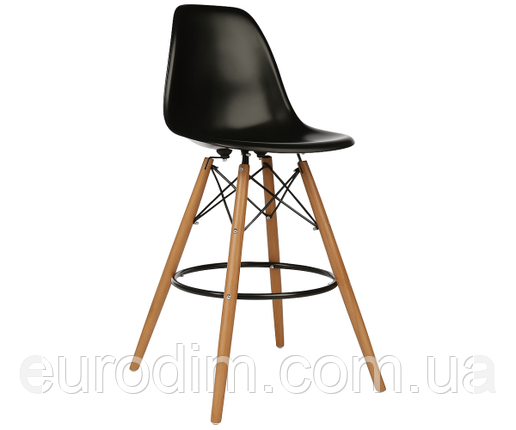 Стілець Тауер Вуд барний високий чорний, фото 1