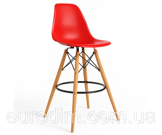 Стілець Тауер Вуд барний високий червоний, фото 1