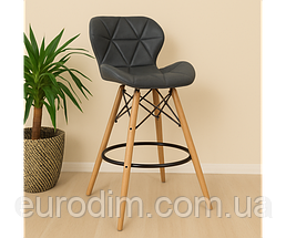 Стілець Стар Н барний високий сірий, фото 4
