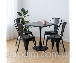 Стіл Тюльпан WВ квадратний 70*70 см, фото 2