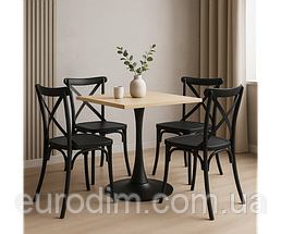 Стіл Тюльпан квадратний 80*80 см, фото 2