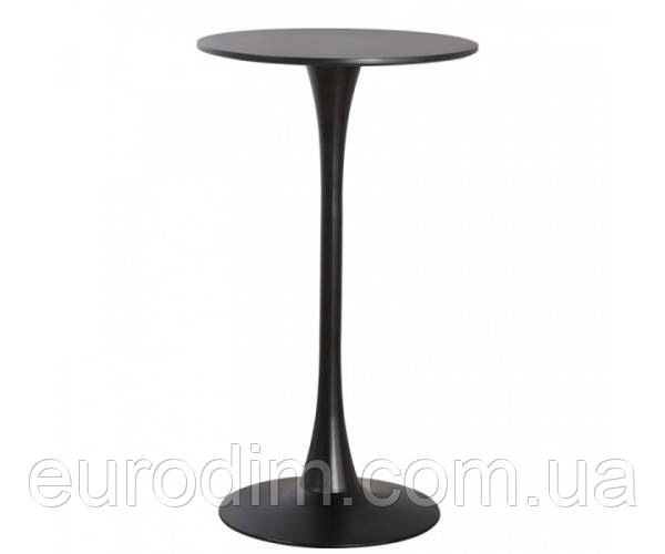 Стіл Тюльпан Н високий барний чорний д. 60 см