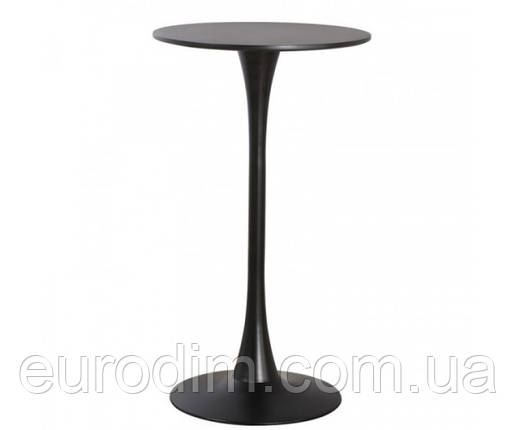 Стіл Тюльпан Н високий барний чорний д. 60 см, фото 1