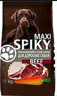 Сухий корм для дорослих собак Spiky зі смаком яловичини 10 кг 4820259650148