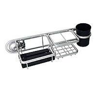 Полиця для ванної кімнати Lemax на присосках алюмінієва 46x14x12 см (EBA-3174 AL)