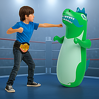 Боксерская груша для детей 90 см, Боксерська груша дитяча, Надувна груша-динозавр для дітей 3-6 років